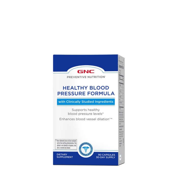 Gnc Preventive Nutrition Healthy Blood Pressure Formula, Formula Pentru Reglarea Tensiunii Arteriale, 90 Cps [1]