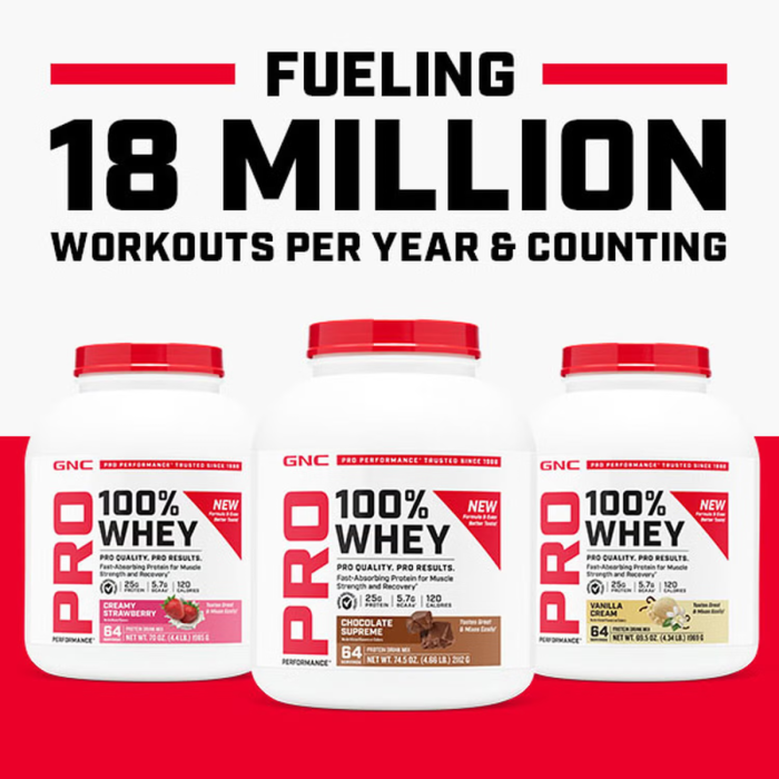 Gnc Pro Performance 100% Whey, Proteina Din Zer Cu Aroma De Biscuiti Si Frisca, Testata Antidoping, 2201 G [8]