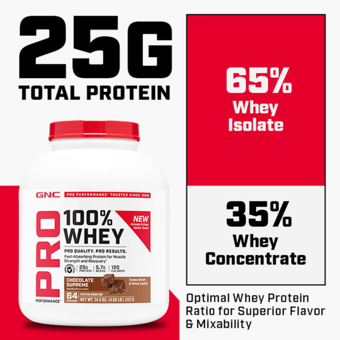 Gnc Pro Performance 100% Whey, Proteina Din Zer Cu Aroma De Biscuiti Si Frisca, Testata Antidoping, 2201 G [4]