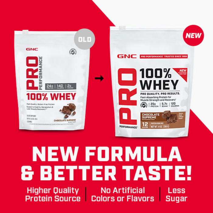 Gnc Pro Performance 100% Whey, Proteina Din Zer Cu Aroma De Ciocolata, Testata Antidoping, 396g [3]