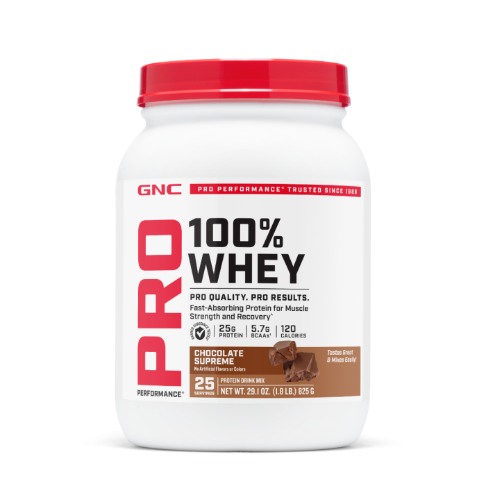 Gnc Pro Performance 100% Whey, Proteina Din Zer Cu Aroma De Ciocolata, Testata Antidoping, 825g [1]