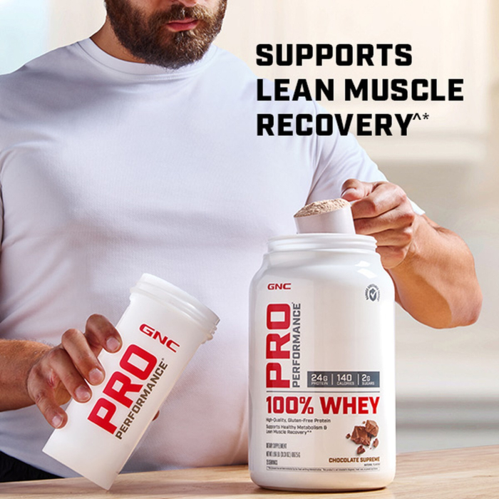 Gnc Pro Performance 100% Whey, Proteina Din Zer Cu Aroma De Vanilie, Testata Antidoping, 2176 G [5]