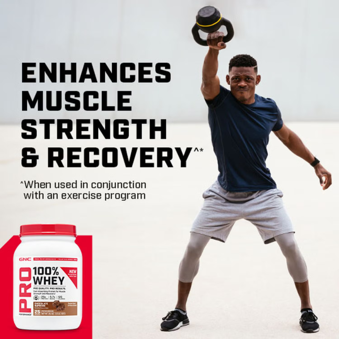 Gnc Pro Performance 100% Whey, Proteina Din Zer Cu Aroma De Vanilie, Testata Antidoping, 769 G  [5]