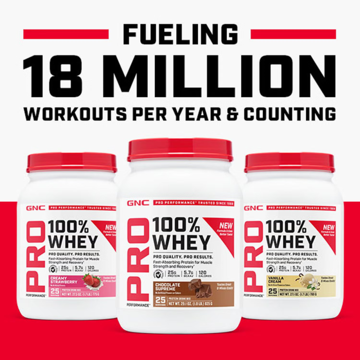 Gnc Pro Performance 100% Whey, Proteina Din Zer Cu Aroma De Vanilie, Testata Antidoping, 769 G  [8]