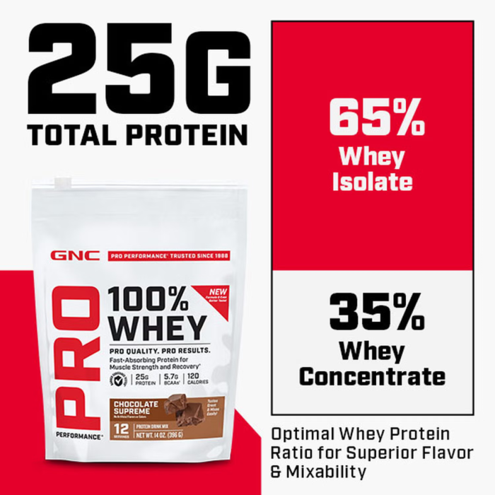 Gnc Pro Performance 100% Whey, Proteina Din Zer Fara Aroma, Testata Antidoping, 360g [4]