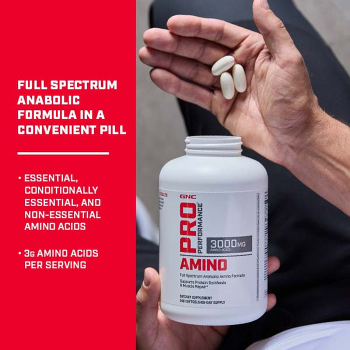 Gnc Pro Performance Amino 3000, 240 Cps [4]