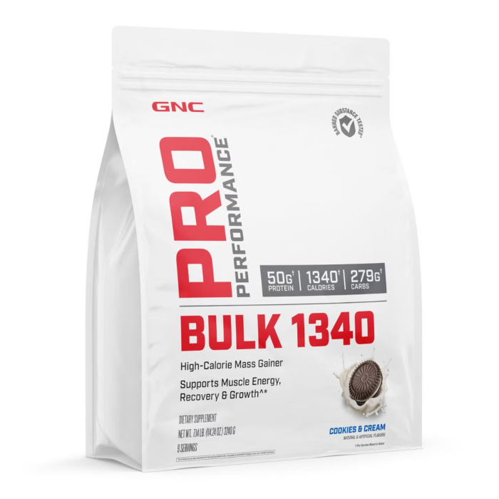 Gnc Pro Performance Bulk 1340, Formula Proteica Pentru Crestere In Greutate, Cu Aroma De Biscuiti Si Frisca, Testata Antidoping, 3240 G [2]