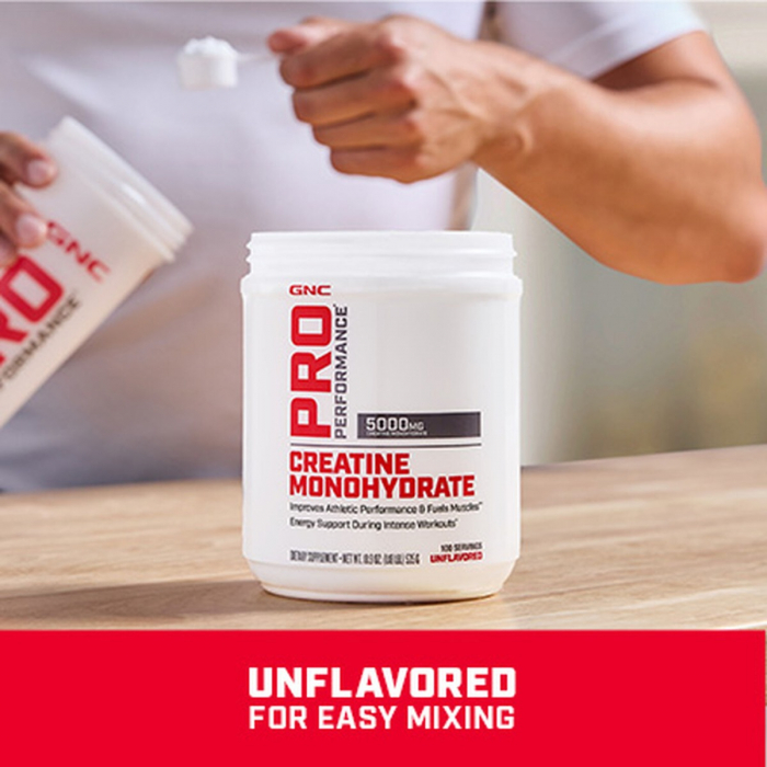 Gnc Pro Performance Creatine Monohydrate, Creatina Monohidrata Fara Aroma, 255 G [6]