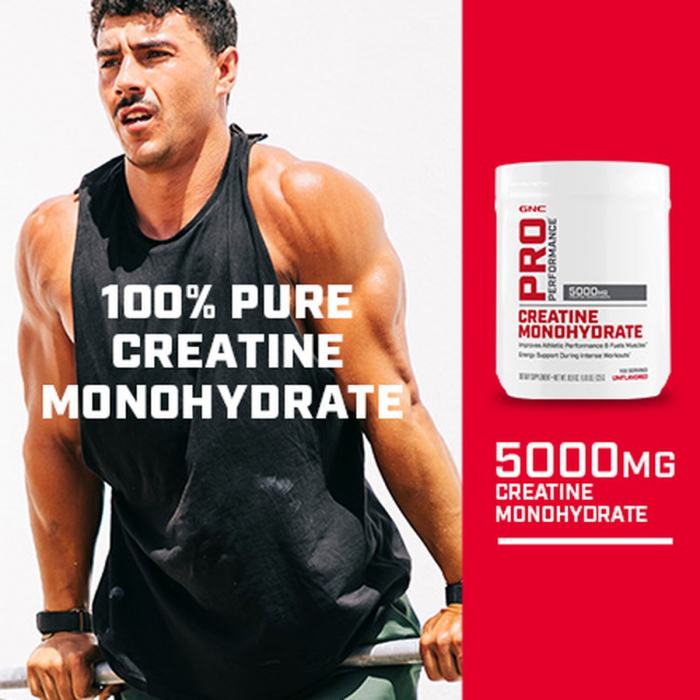 Gnc Pro Performance Creatine Monohydrate, Creatina Monohidrata Fara Aroma, 255 G [3]