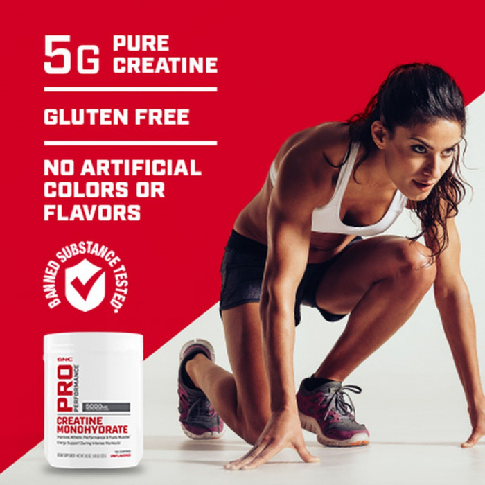 Gnc Pro Performance Creatine Monohydrate, Creatina Monohidrata Fara Aroma, 255 G [5]