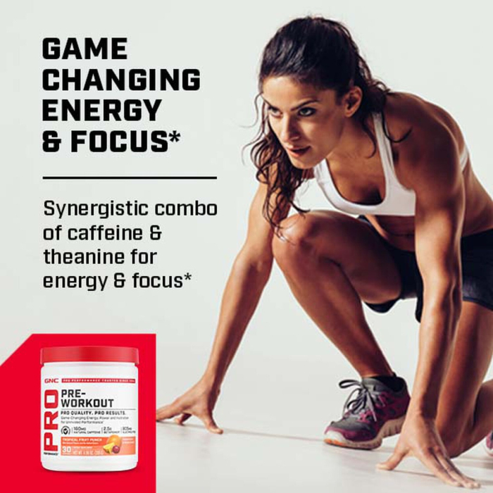 Gnc Pro Performance Pre-workout - Blue Raspberry Flavor, Pre-workout, Cu Aroma De Blue Raspberry, 339g [4]