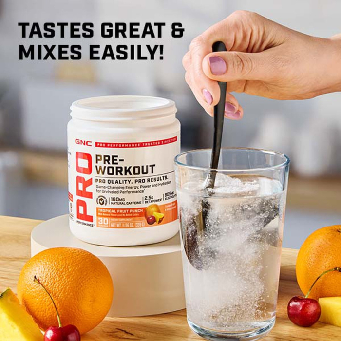 Gnc Pro Performance Pre-workout - Blue Raspberry Flavor, Pre-workout, Cu Aroma De Blue Raspberry, 339g [8]