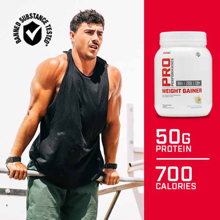 Gnc Pro Performance Weight Gainer, Formula Proteica Pentru Crestere In Greutate, Cu Aroma De Capsuni, Testata Antidoping, 1098 G [4]