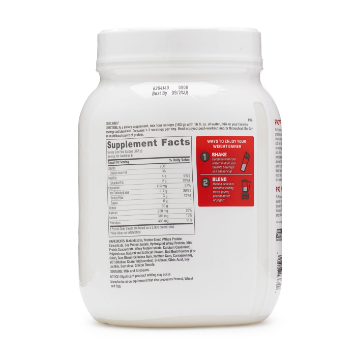 Gnc Pro Performance Weight Gainer, Formula Proteica Pentru Crestere In Greutate, Cu Aroma De Capsuni, Testata Antidoping, 1098 G [2]