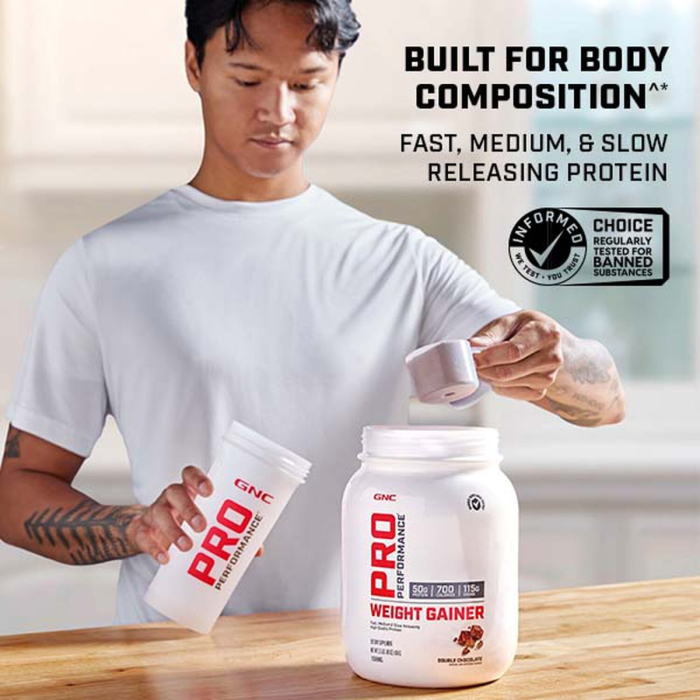 Gnc Pro Performance Weight Gainer, Formula Proteica Pentru Crestere In Greutate, Cu Aroma De Ciocolata, Testata Antidoping, 1134 G [7]