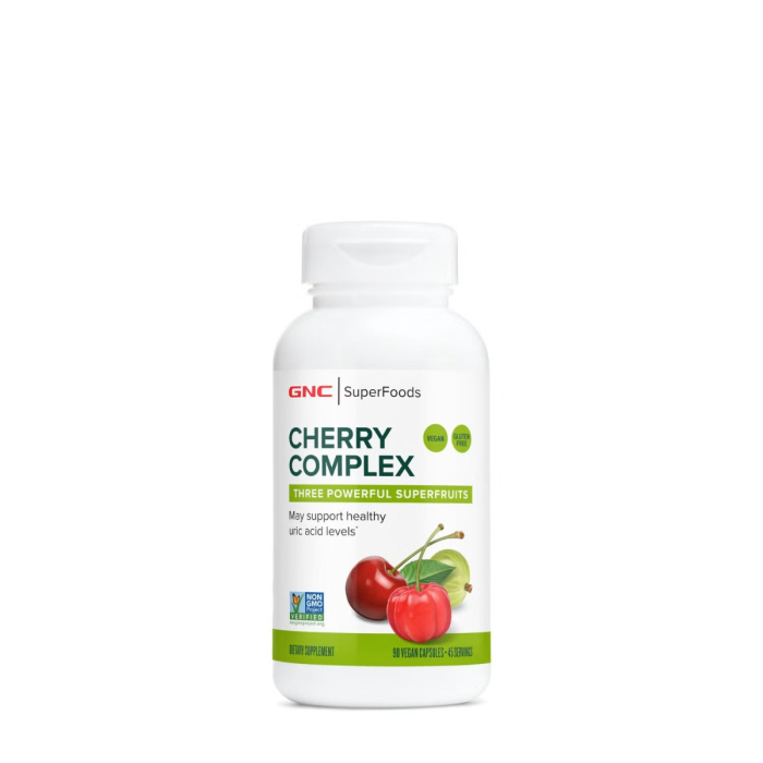 Gnc Superfoods Cherry Complex, Extract De Cirese Amare Pentru Reglarea Acidului Uric, 90 Cps [1]