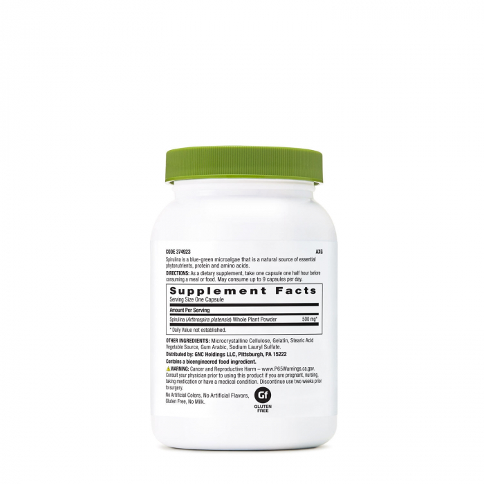 Gnc Superfoods Spirulina  500mg, 100 Cps [2]