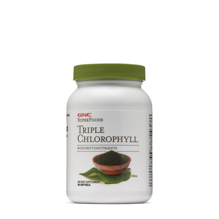 Gnc Superfoods Triple Chlorophyll, Clorofila Tripla Cu Fitonutrienti, 90 Cps [1]