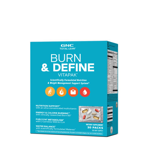 Gnc Total Lean Burn & Define Vitapak, Program Complet De Slabit, 30 Pachete [2]