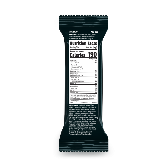Gnc Total Lean Layered Lean Bar, Baton Proteic Cu Aroma De Caramel Si Cocos, 44 G [2]