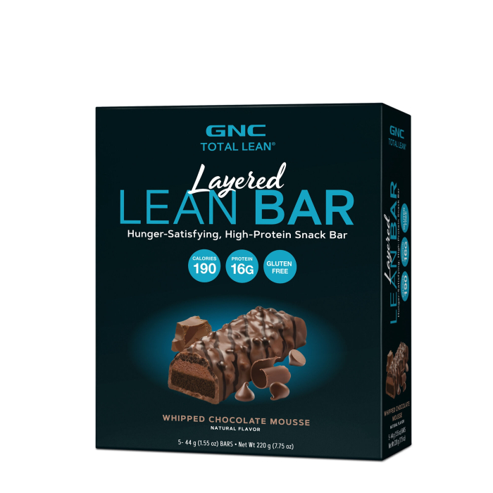 Gnc Total Lean Layered Lean Bar, Baton Proteic Cu Aroma De Mousse De Ciocolata, 44g [1]