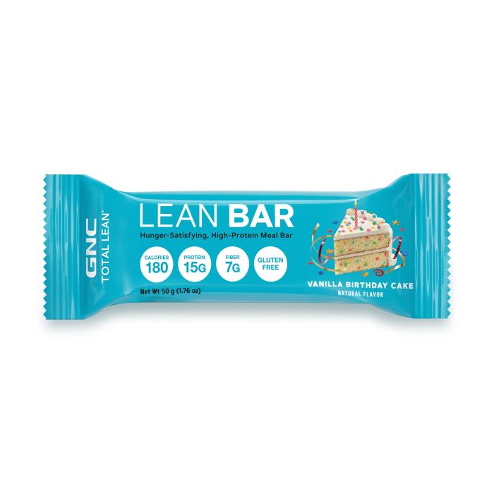 Gnc Total Lean Lean Bar, Baton Proteic, Cu Aroma De Tort De Vanilie, 50g [3]