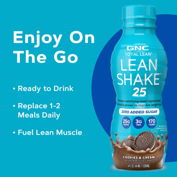Gnc Total Lean Lean Shake 25 Cu Aroma De Biscuiti Cu Crema, 414 Ml [6]