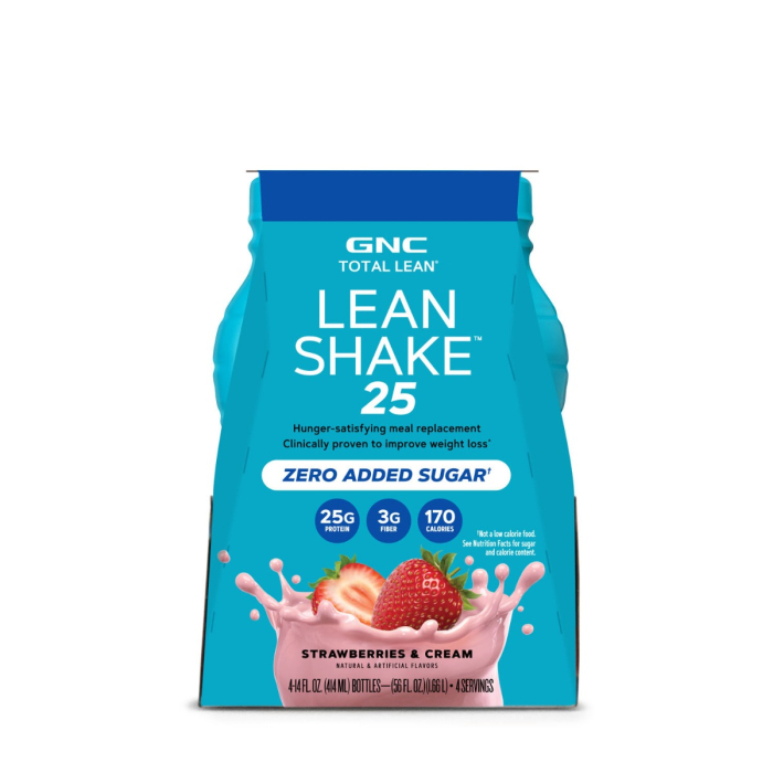 Gnc Total Lean Lean Shake 25 Cu Aroma De Capsuni Si Frisca, 414 Ml [4]