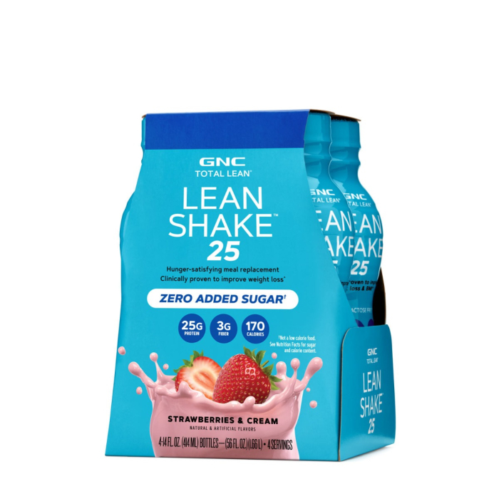 Gnc Total Lean Lean Shake 25 Cu Aroma De Capsuni Si Frisca, 414 Ml [3]