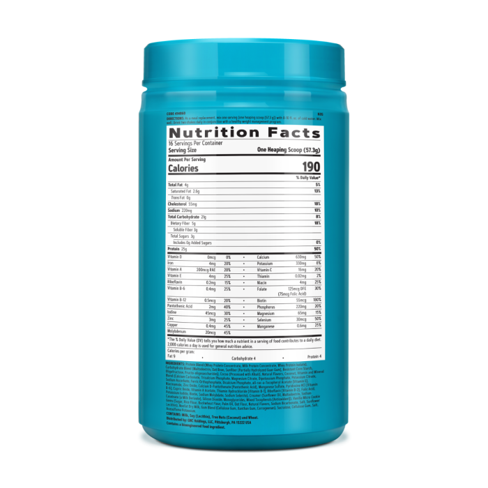 Gnc Total Lean Lean Shake 25, Shake Proteic Cu Aroma De Cocos Si Caramel, 917 G [2]