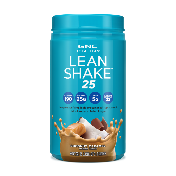 Gnc Total Lean Lean Shake 25, Shake Proteic Cu Aroma De Cocos Si Caramel, 917 G [1]