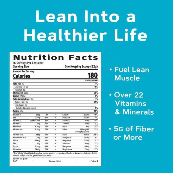 Gnc Total Lean Lean Shake 25, Shake Proteic Cu Aroma De Vanilie, 832 G [11]