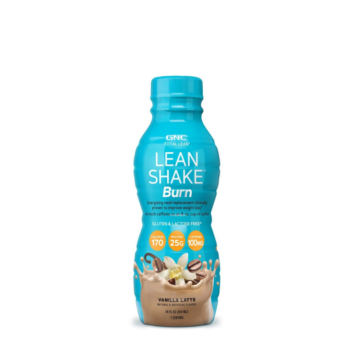 Gnc Total Lean Lean Shake Burn, Bautura Proteica Energizanta Cu Aroma De Vanilla Latte, 414 Ml [1]