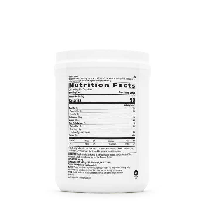 Gnc Total Lean Zero Sugar, Proteina Fara Zahar Cu Aroma De Vanilie, 480 G [2]