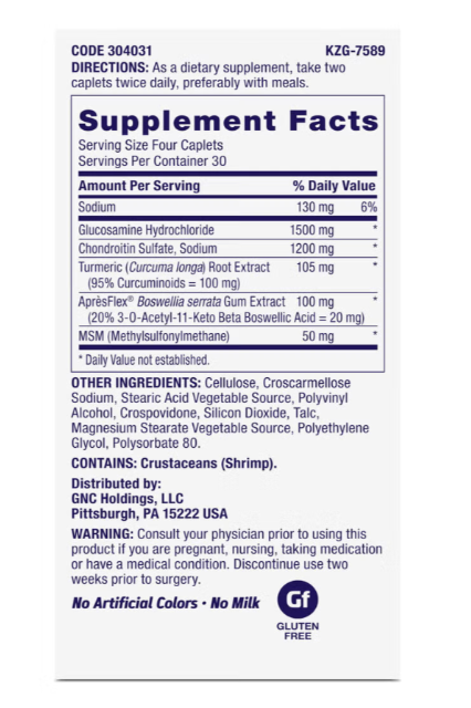 Gnc Triflex Fast-acting, Formula Pentru Sanatatea Articulatiilor, 120 Tb [2]