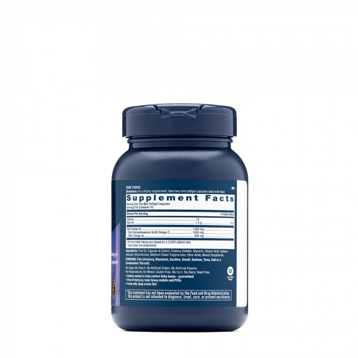 Gnc Triple Strength Dha 1000 Mini, Acizii Grasi Dha Omega-3 Mini , 90 Cps [2]