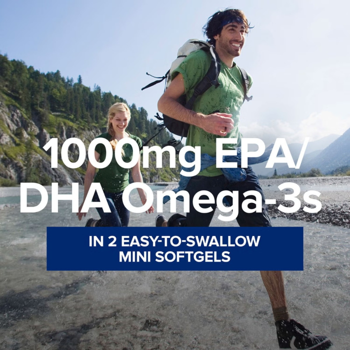 Gnc Triple Strength Fish Oil Mini, Ulei De Peste, 120 Cps [5]