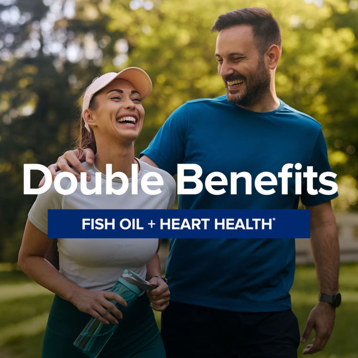 Gnc Triple Strength Fish Oil Plus Coq-10, Ulei De Peste Plus Coenzima Q-10, 60 Cps [4]