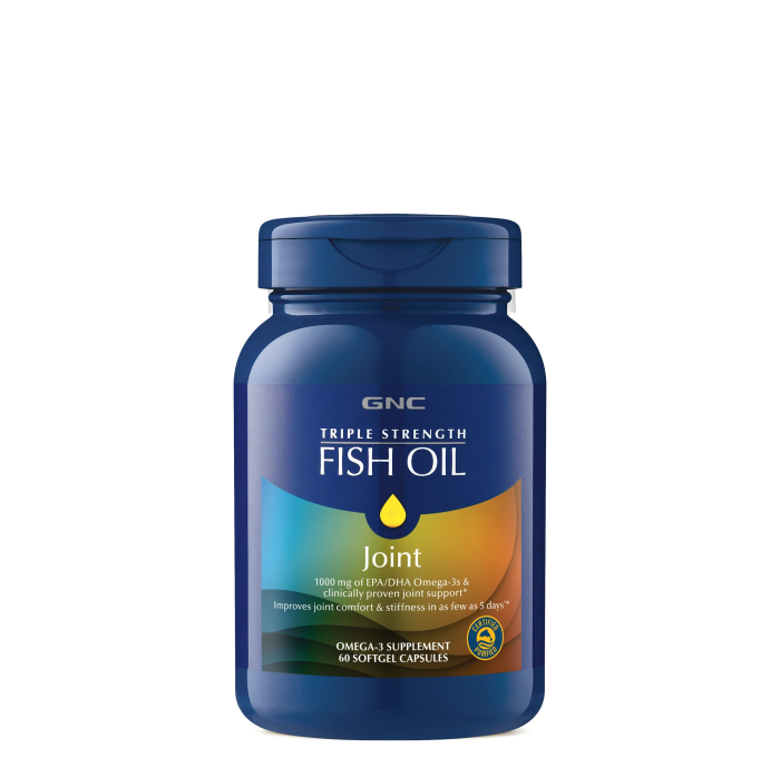 Gnc Triple Strength Fish Oil Plus Joint, Ulei De Peste Cu Suport Pentru Articulatii, 60 Cps [2]