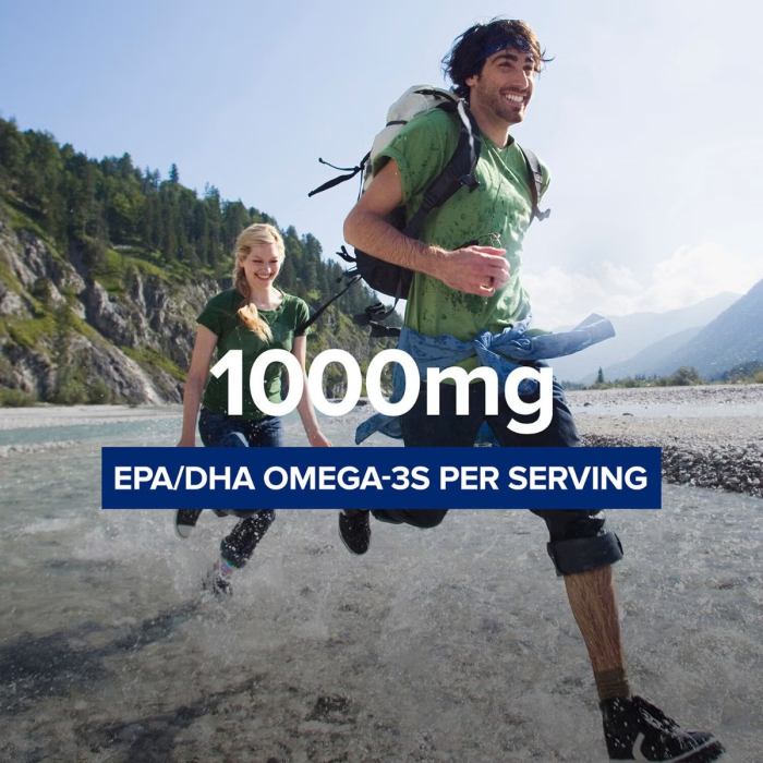 Gnc Triple Strength Fish Oil, Ulei De Peste, 1000 Mg Omega-3 Epa Si Dha, 30 Cps [8]