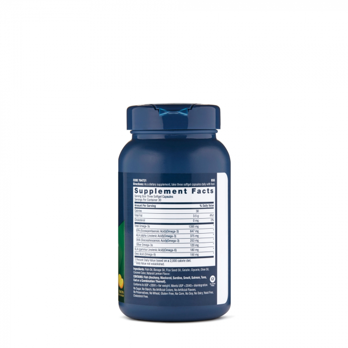 Gnc Triple Strength Omega Complex, Acizi Grasi Omega-3-6-9, 90 Cps [2]
