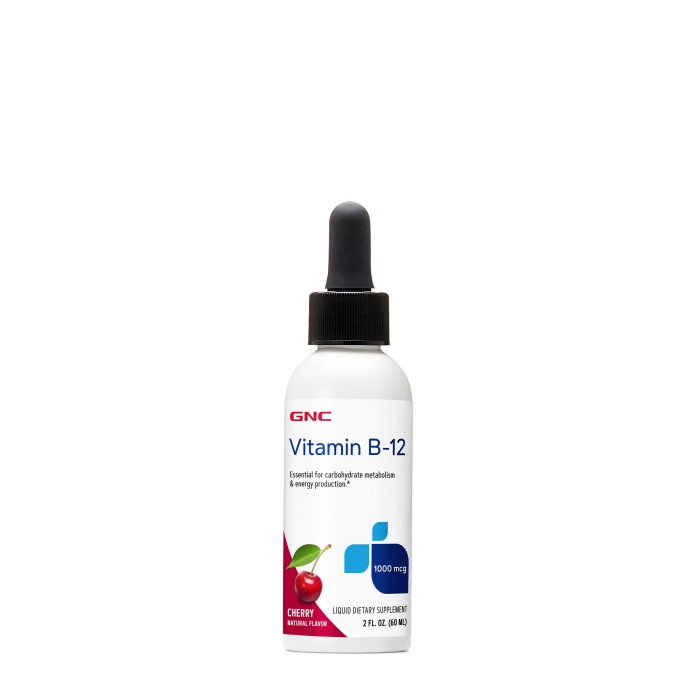 Gnc Vitamina B-12 Lichida, Cu Aroma Naturala De Cirese, 60 Ml [1]