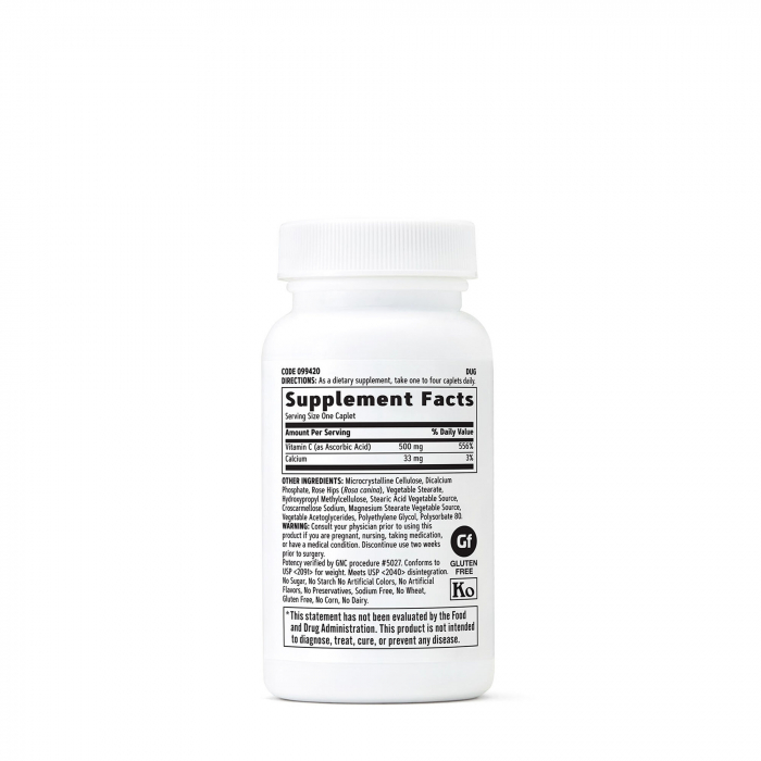 Gnc Vitamina C 500 Mg Cu Macese, 100 Tb [2]