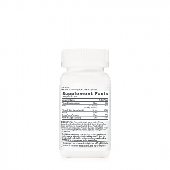 Gnc Women’s Iron Complete, Formula Cu Fier Pentru Femei, 60 Tb [2]