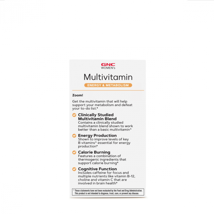 Gnc Women's Multivitamin Energy & Metabolism, Complex De Multivitamine Pentru Femei, 90 Tb [3]