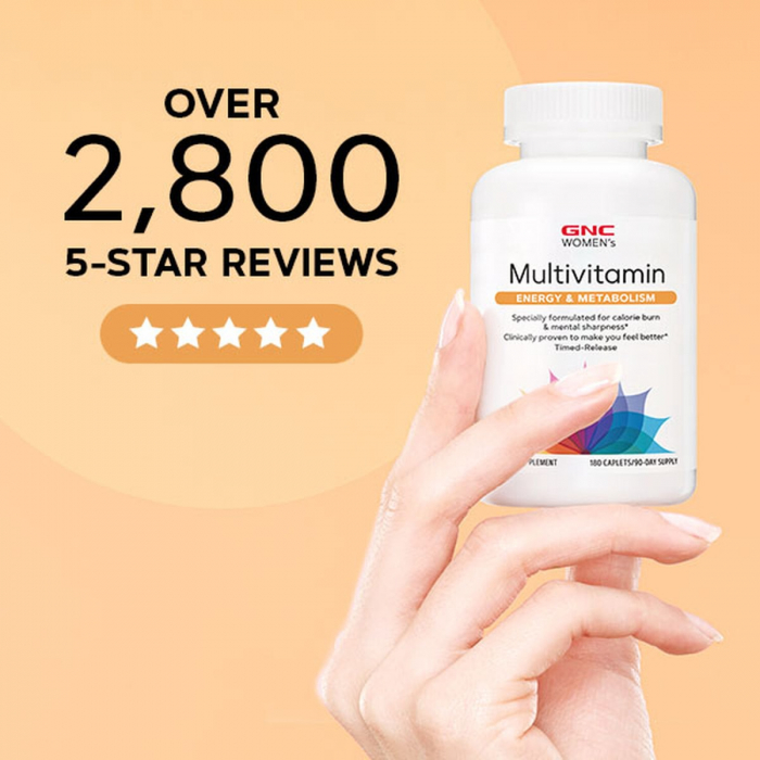 Gnc Women's Multivitamin Energy & Metabolism, Complex De Multivitamine Pentru Femei, 90 Tb [8]