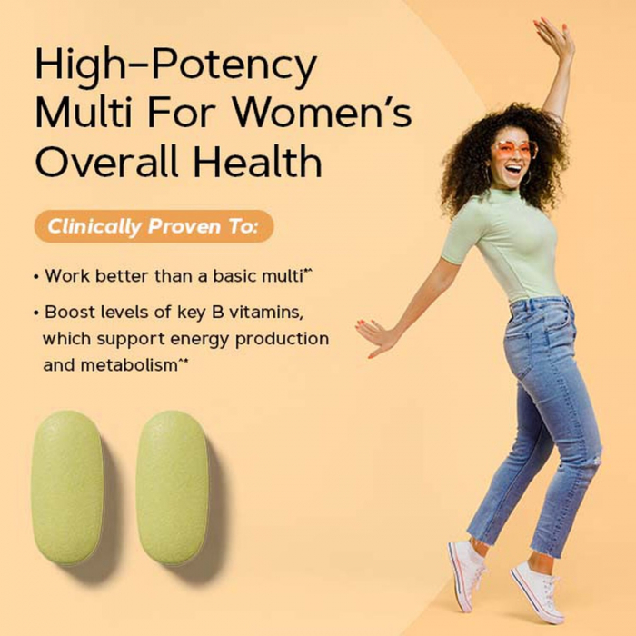 Gnc Women's Multivitamin Energy & Metabolism, Complex De Multivitamine Pentru Femei, 90 Tb [7]