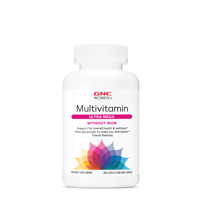 Gnc Women's Multivitamin Ultra Mega Without Iron, Complex De Multivitamine Pentru Femei Fara Fier, 180 Tb [2]