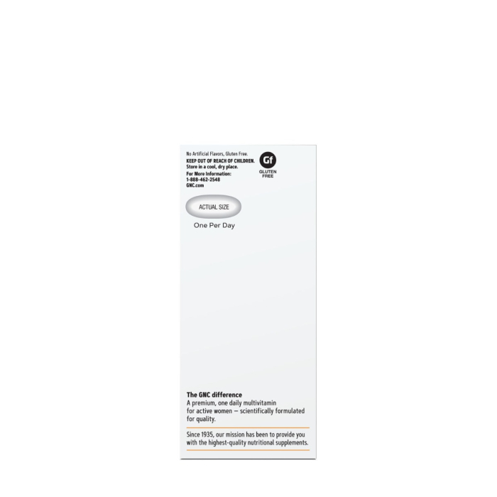 Gnc Women`s One Daily Multivitamin Energy, Formula Energizanta De Multivitamine Pentru Femei, 60 Tb [4]