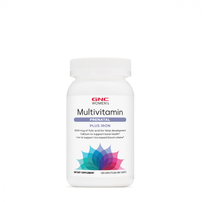 Gnc Women's Prenatal Formula With Iron, Formula Prenatala Cu Fier, 120 Tb [2]